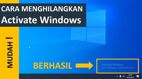 Cara Menghilangkan Tulisan Activate Windows Pada Layar